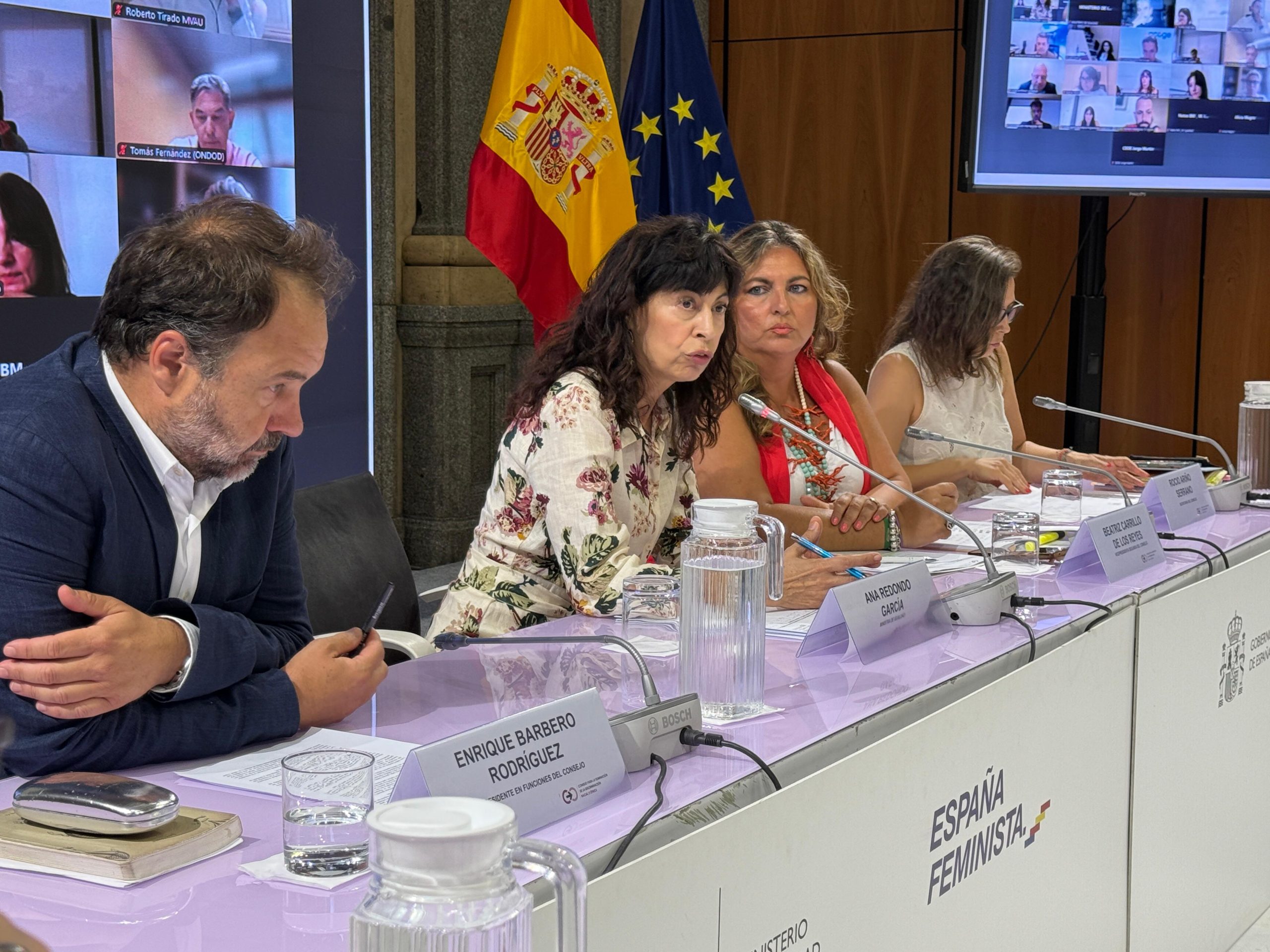 Imagen del artículo La ministra de Igualdad, Ana Redondo, preside la reunión de urgencia del Consejo para la Eliminación de la Discriminación Racial o Étnica, para abordar la situación de Torre Pacheco
